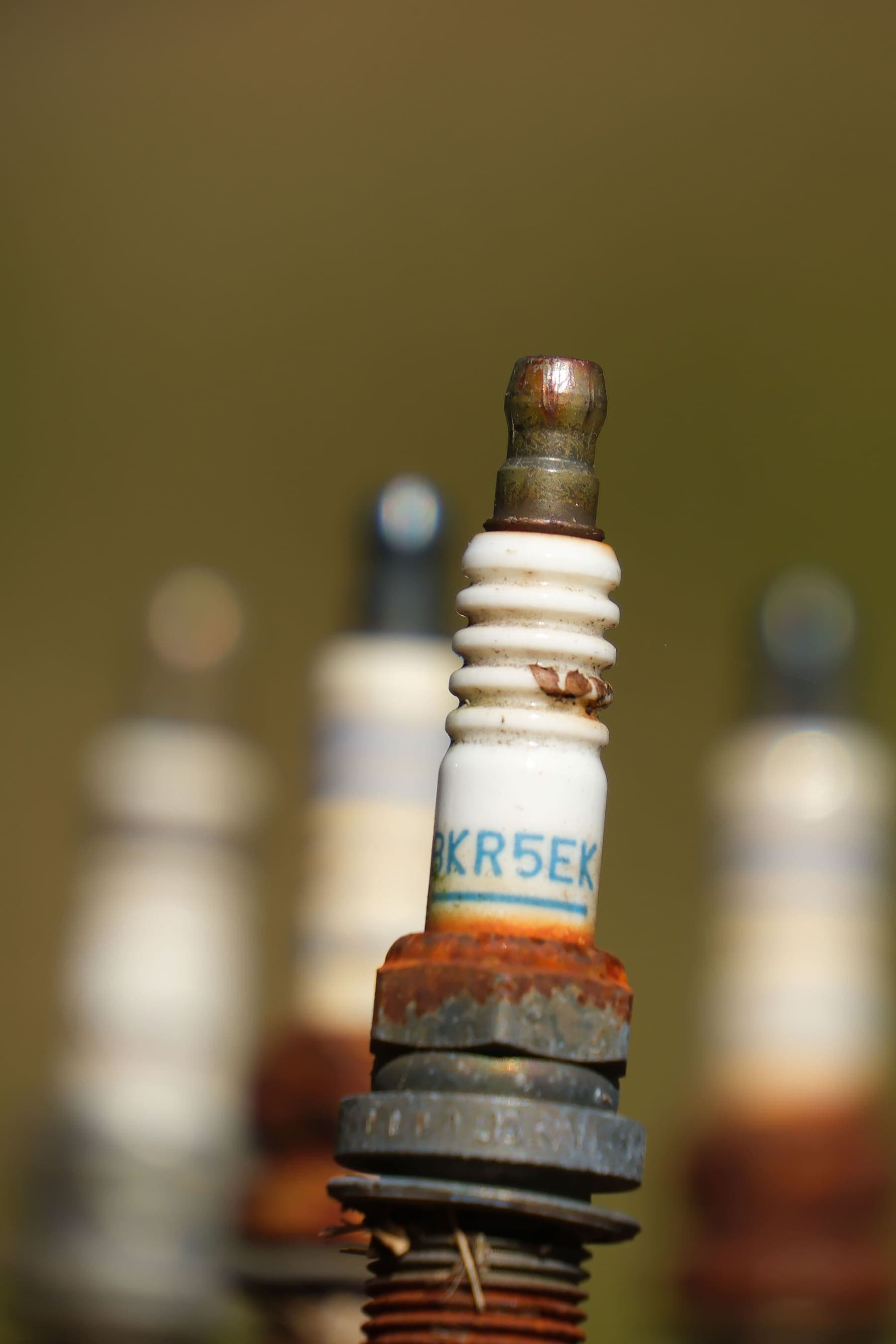 Used spark plugs